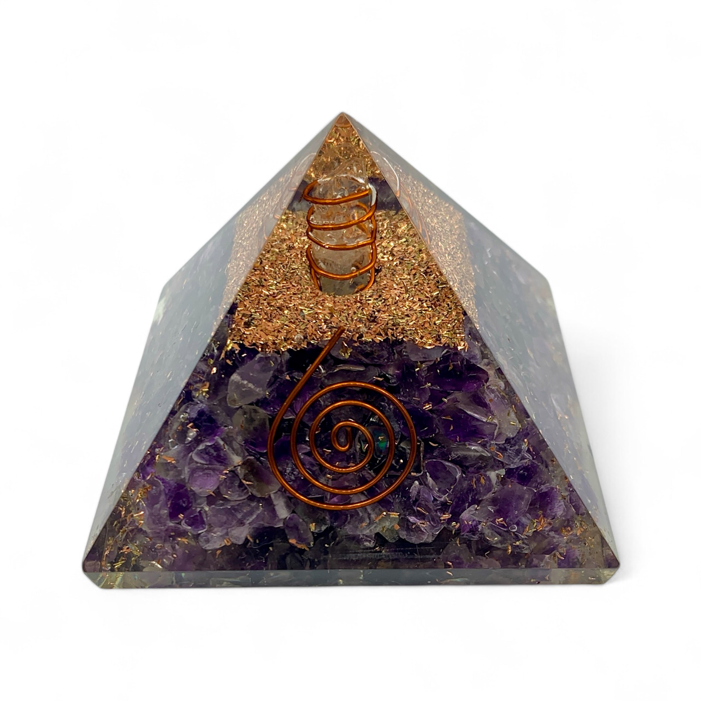 Orgonite - Amethyst Pyramid $40